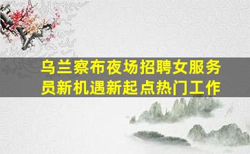 乌兰察布夜场招聘女服务员新机遇新起点热门工作